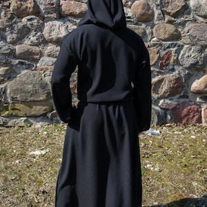 Hooded Monk Robe, Medieval Robe, Cultist Costume, Priest Habit, Ritual ...
