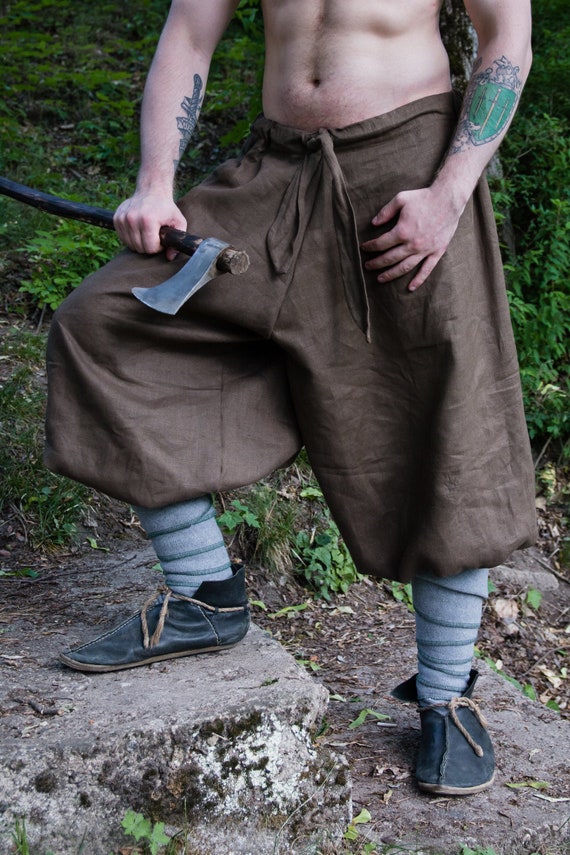 PASBYXOR BAGGY PANTS Early Medieval Viking Wool Baggy Pants/trousers for  Viking Reenactors and Viking Man Costume Historical Pattern -  Canada