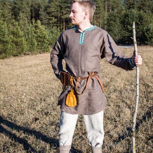 Medieval Linen Shirt Viking Tunic Celtic Shirt Historical - Etsy