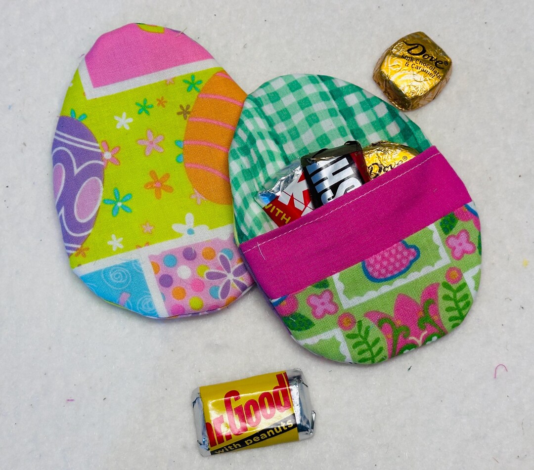 Fabric Easter Eggs: Reusable Fillable Eggs, Set of 6 - Etsy