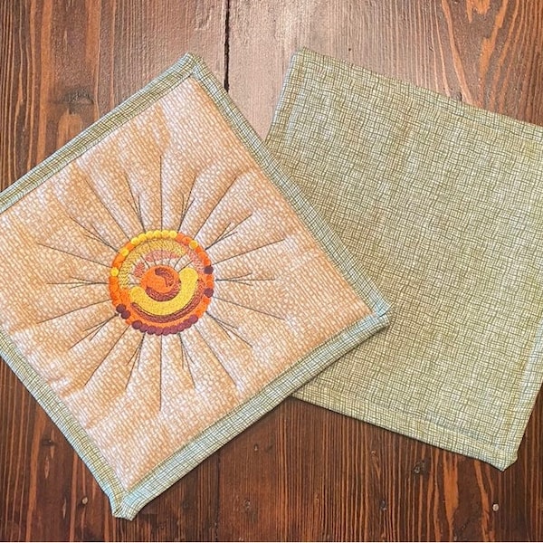 Potholder, Hot Pad, Furniture Protector, Kitchen Decor, Southwest Sun Design, Insulated, Heat Resistant, Free Shipping