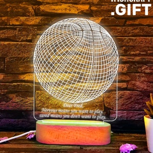 Basketball Lamp: 3D Illusion Light, Sports Gift