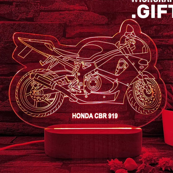 Lampe moto, cadeau pour les amateurs de moto, moto, cadeau motard, MotoGP, cadeau moto, Motorrad, cadeau pour lui, Motorrad Geschenkideen