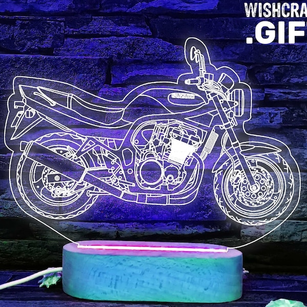 Motorbike Gift, Gift for Biker, Gift for Him, Motorrad, Moto Gift, Motorcycle Led Lamp,  Motorcycle, Racing Motorcycle, Motorradfahrer