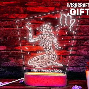 Virgo Zodiac Lamp: Personalized Astrology Gift