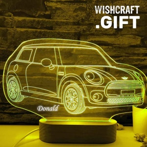 Car LED Lamp, Car Owner Gift, Gift for Him, Car Lover Gift, Car Owner Gift, Gift for the Car Lovers, Auto, Wagen, Gift for Car Driver