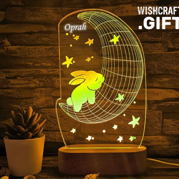 Magical Bunny Lamp - Enchanting USB Ambiental Lighting for Baby Nursery and Kids' Gifts, The perfect gift for a newborn