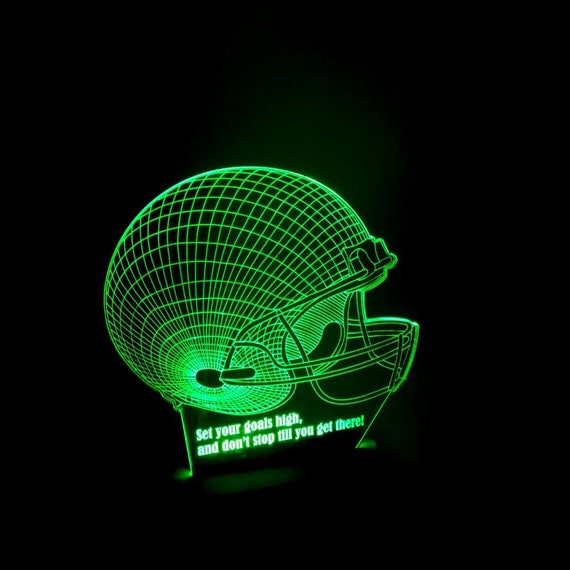 3D Football Helmet LED Lamp, Color Changing Desk Light - Etsy 3D Football Helmet LED Lamp, Color Changing Desk Light - Etsy