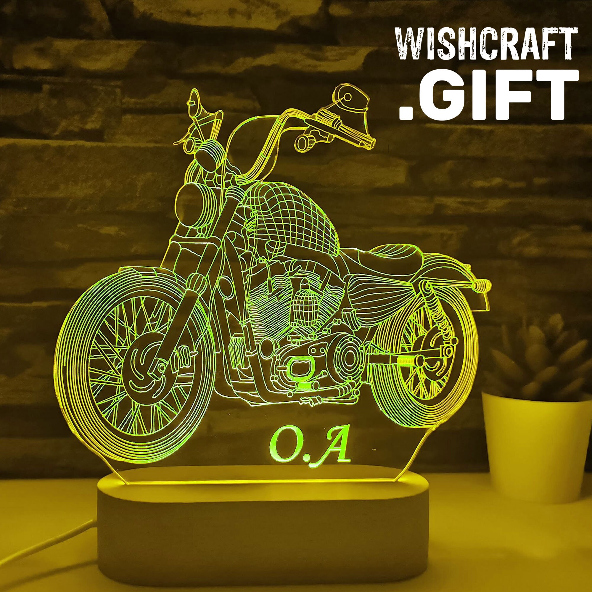 Motorrad-Liebhaber-Geschenk, Motorrad-LED-Lampe, Motorradfahrer