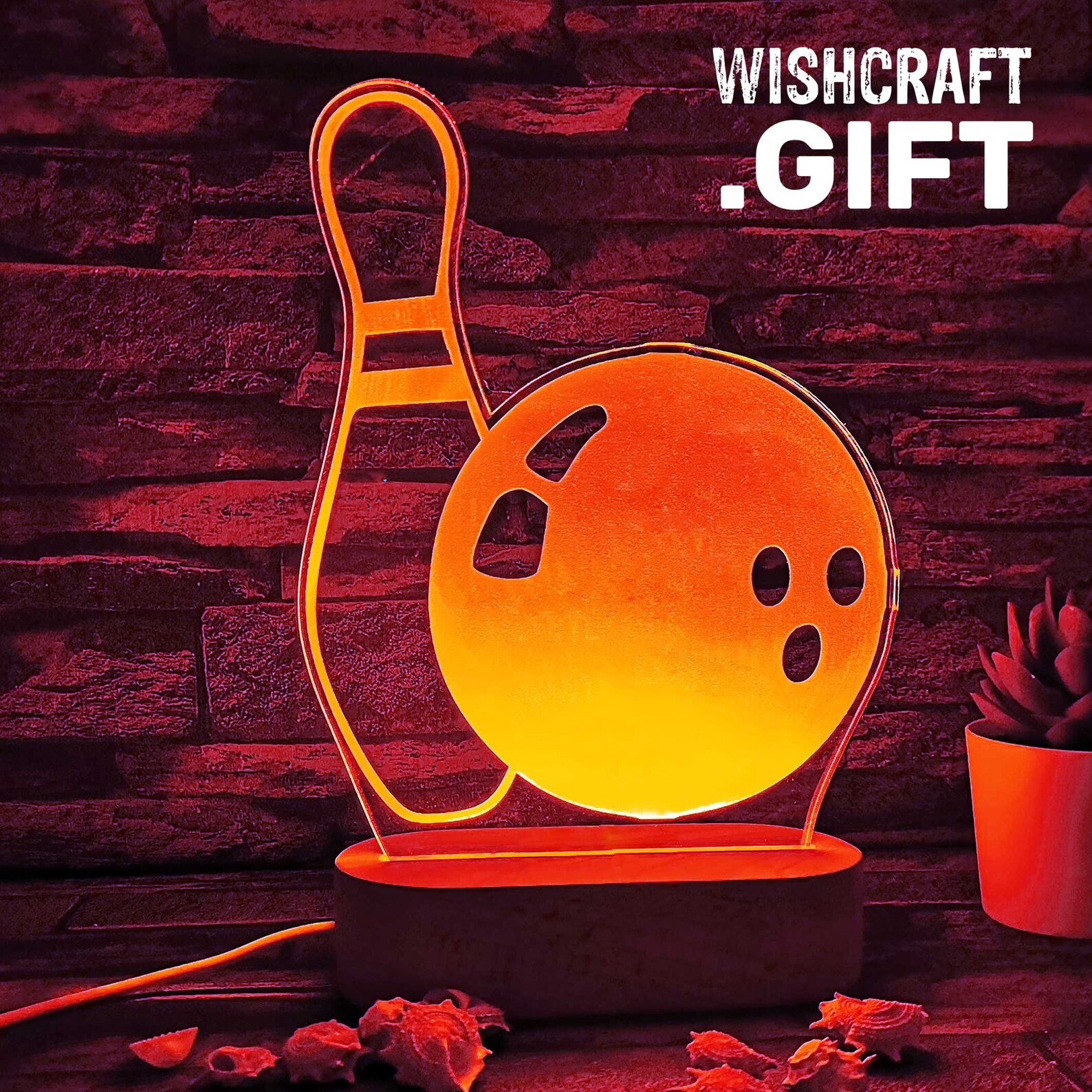 Bowling Gift Bowling LED Lamp Bowling Pin Ball Bowler Gift Etsy