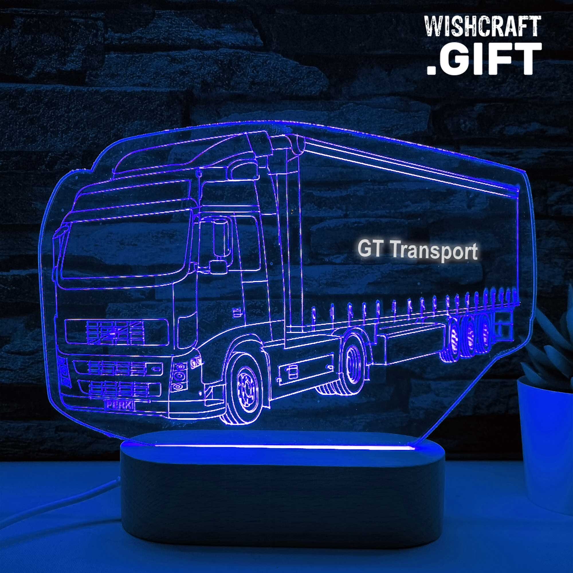 Truck, Led Lamp, Truck Lover Gift, Gift for Him, Truck Driver Gift