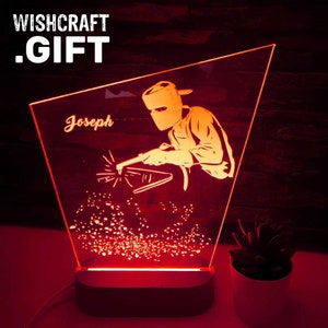 Cadeau pour soudeur, cadeau de soudeur, cadeau de soudeur, lampe LED, Schweier, Schweisser, cadeau de remise des diplômes de soudeur, cadeau du futur soudeur, idées cadeaux de soudage