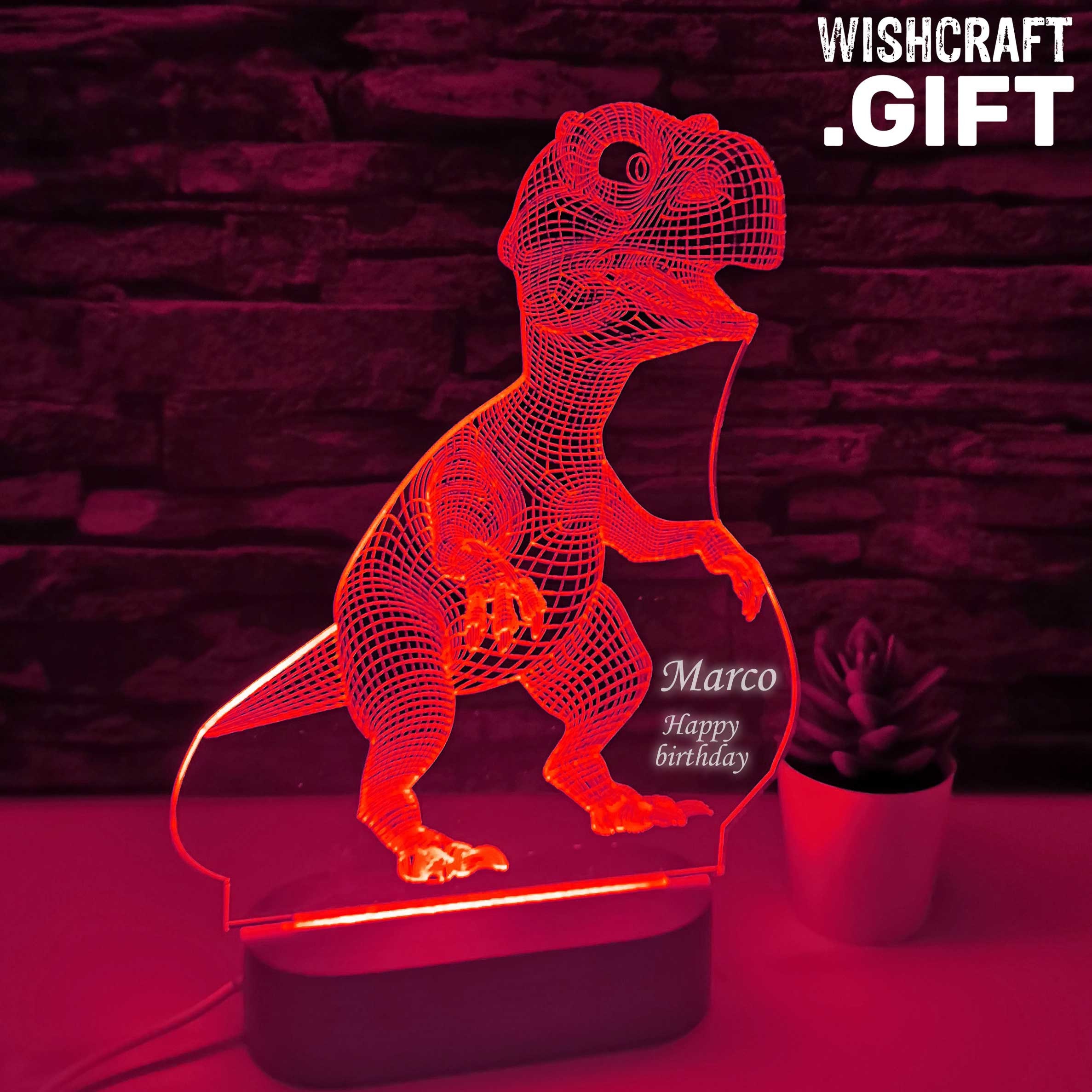 3D Dinosaur Lamp Nursery Lamp Children Light Kids Birthday Etsy UK