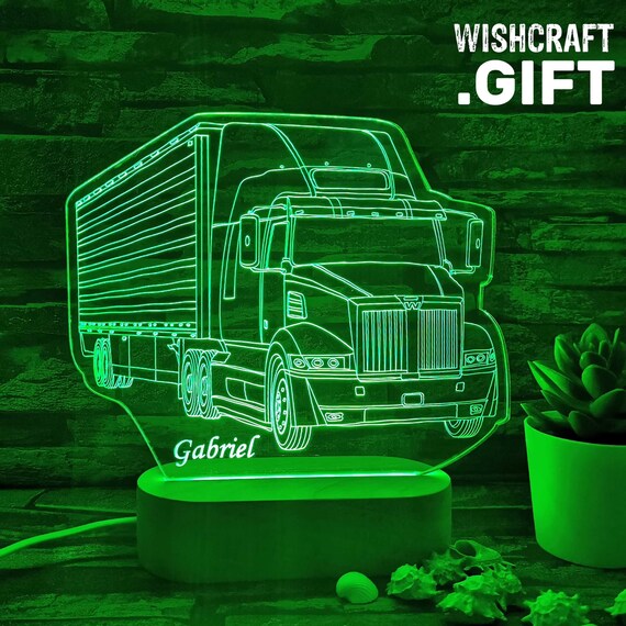 LKW-Fahrer-Geschenk, LKW-Lampe, amerikanisches LKW-Fahrer-Geschenk,  OTR-Fahrer-Geschenk, Geschenk für ihn, LKW-Geschenk, Geschenke für  Fernfahrer - .de