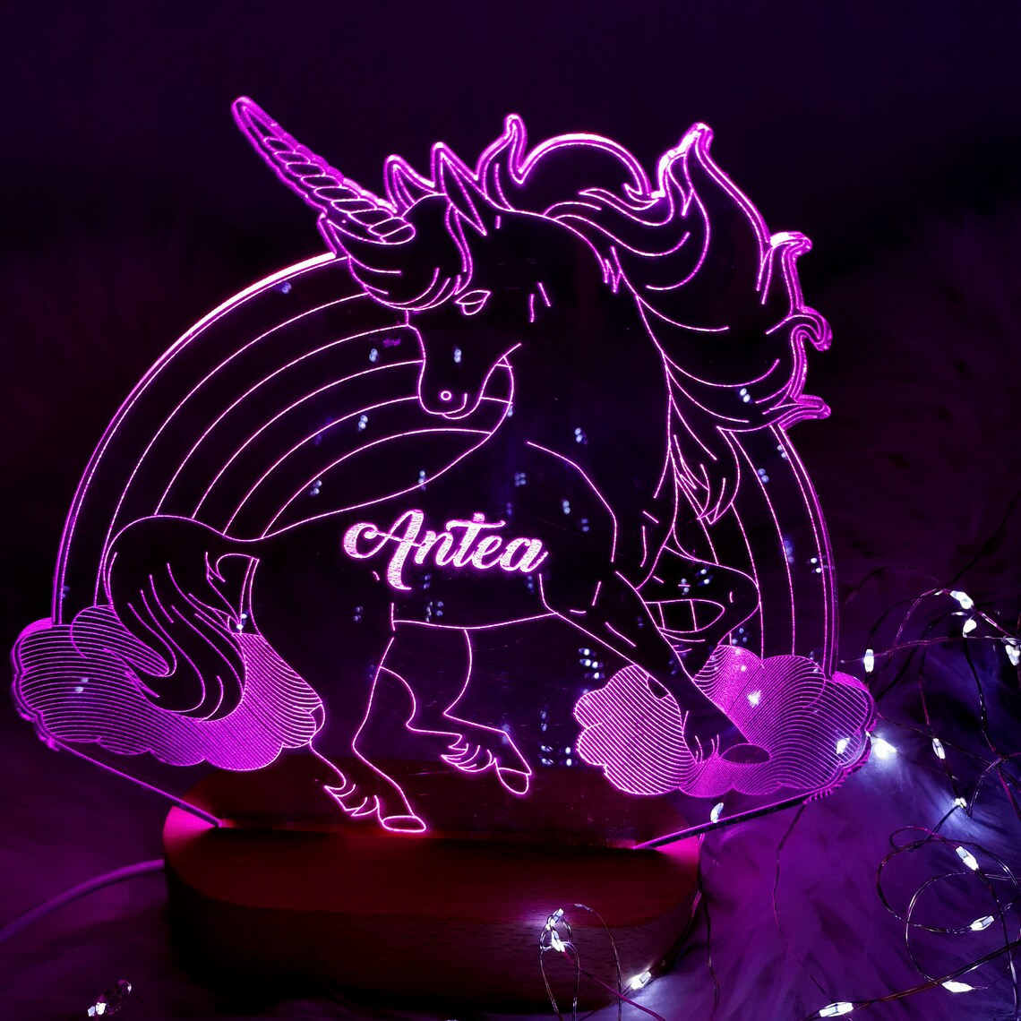 Unicorn LED Lamp Unicorn Children Lamp Gift for Her Unicorn Etsy
