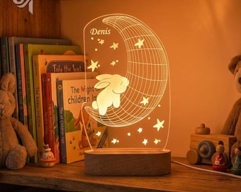 Magical Bunny-lamp: USB-nachtlampje voor kinderkamer, kindercadeau