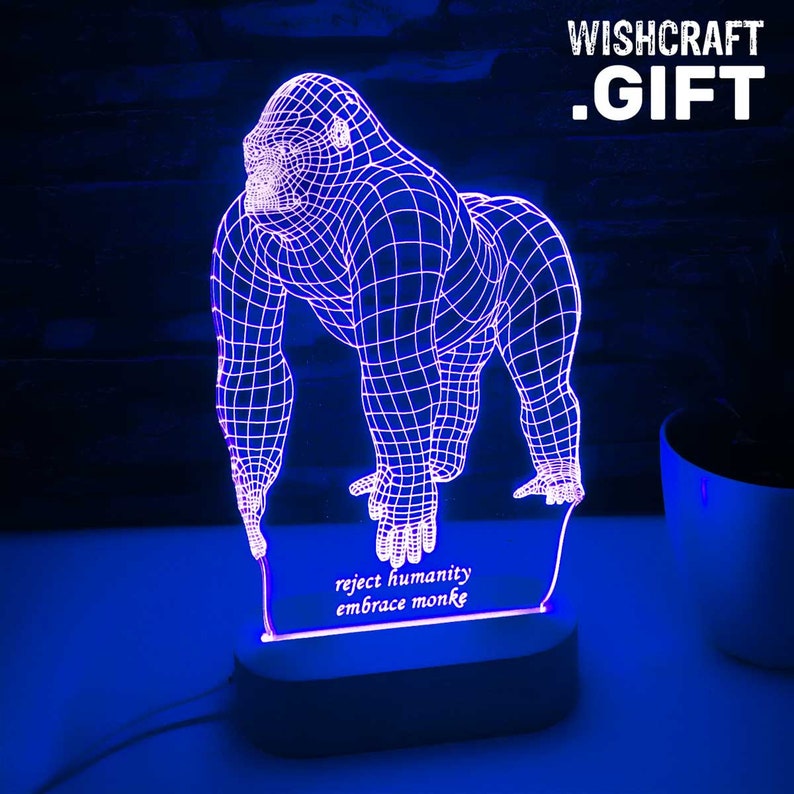 gorilla 3d lamp gorilla 3d lamp
