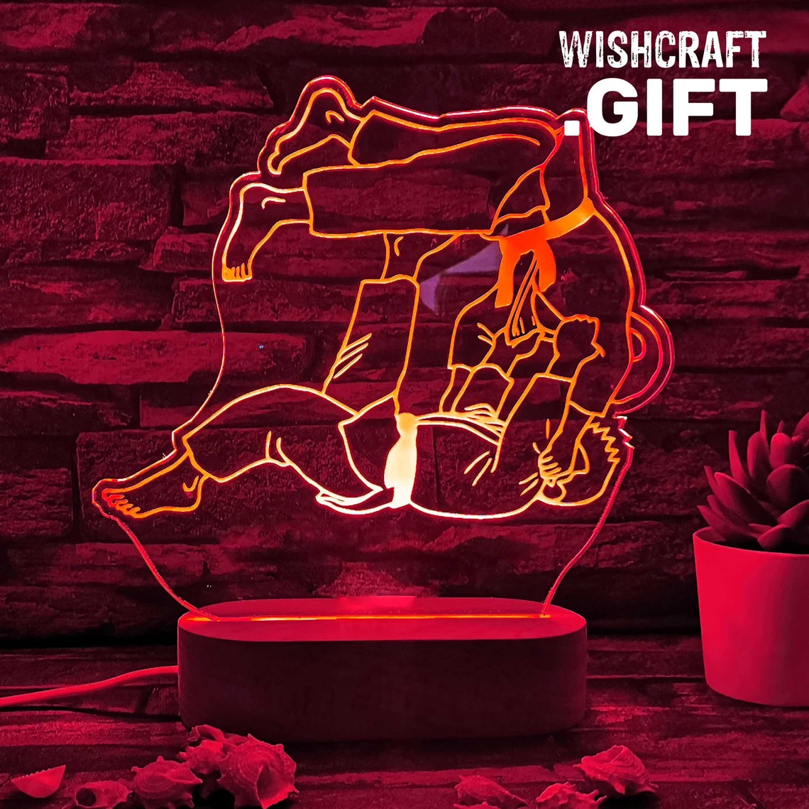 Judo Gift Judo Players Lamp Judo Lover Gift Judo Teacher Etsy