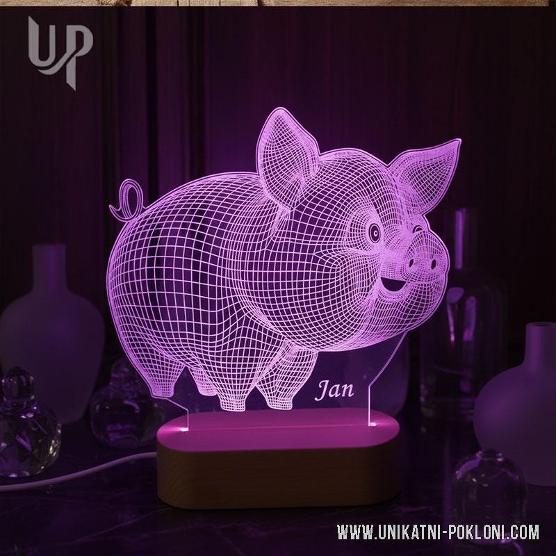HTN - Lampada Illusione 3d 7 Colori Modifica Ottica Tocco Light Usb E Remote Control Art Deco Make A Romantic 8130643929801