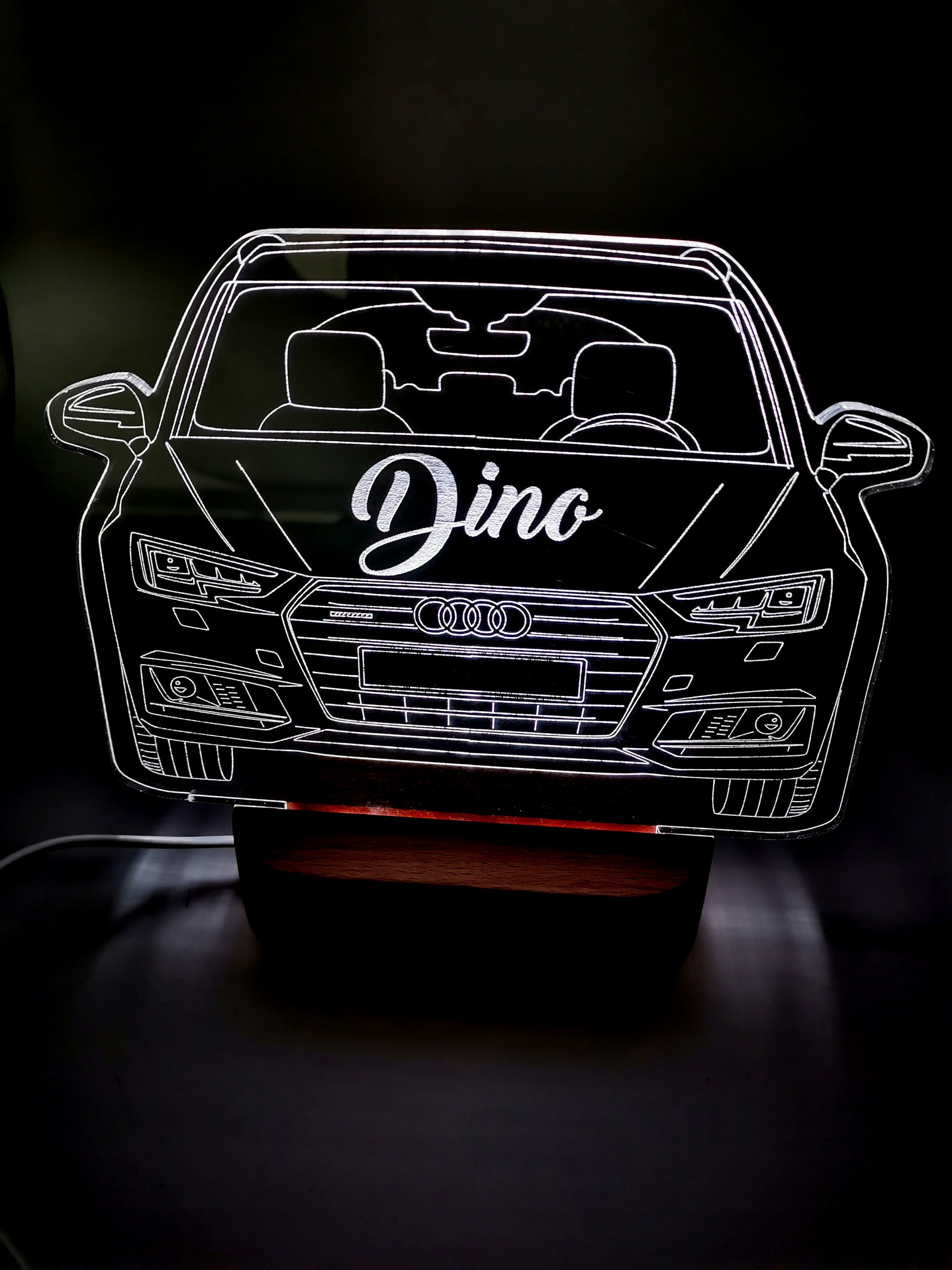 Audi 3D Nachtlampe Audi Geschenk Audi Geschenke Regalo de Etsy