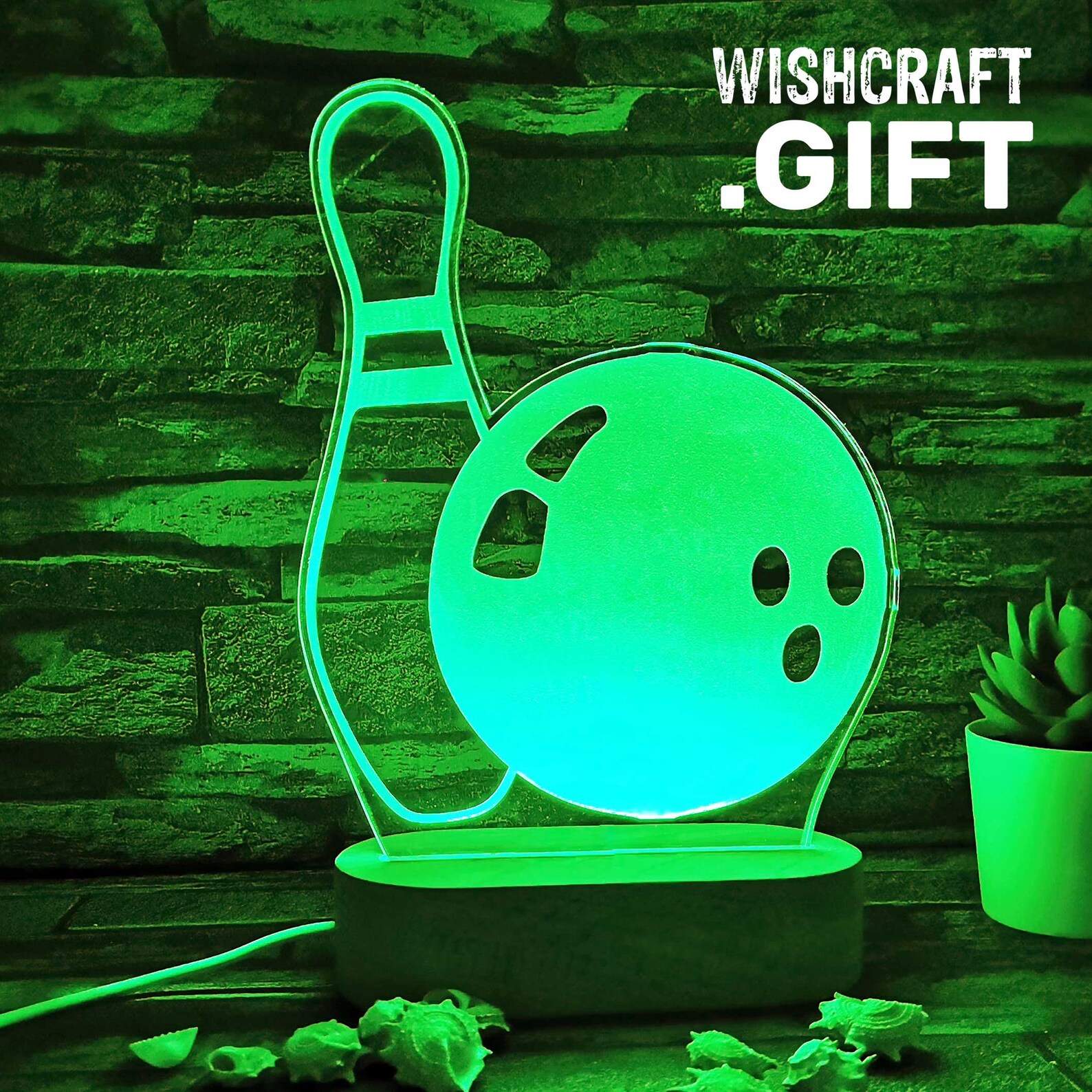 Bowling Gift Bowling LED Lamp Bowling Pin Ball Bowler Gift Etsy