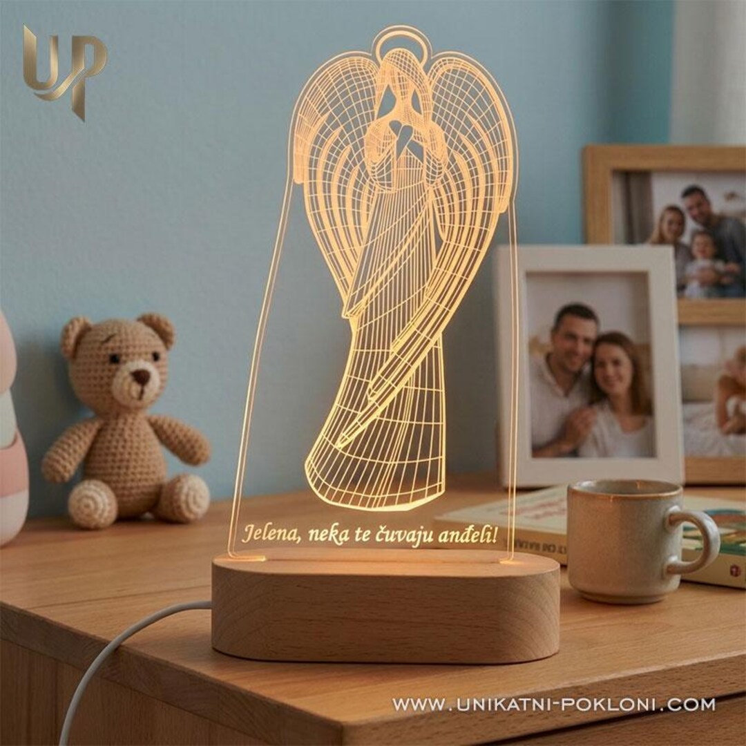 Angel LED Lamp: First Communion Gift, Color Changing Night Light - Etsy