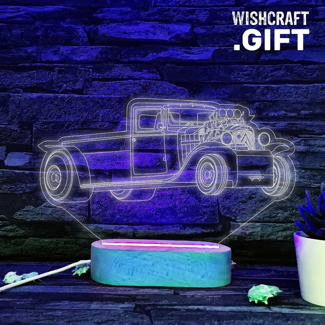 Tractor Pull LED Lamp: Drag Racing Gift, Man Cave Decor - Etsy
