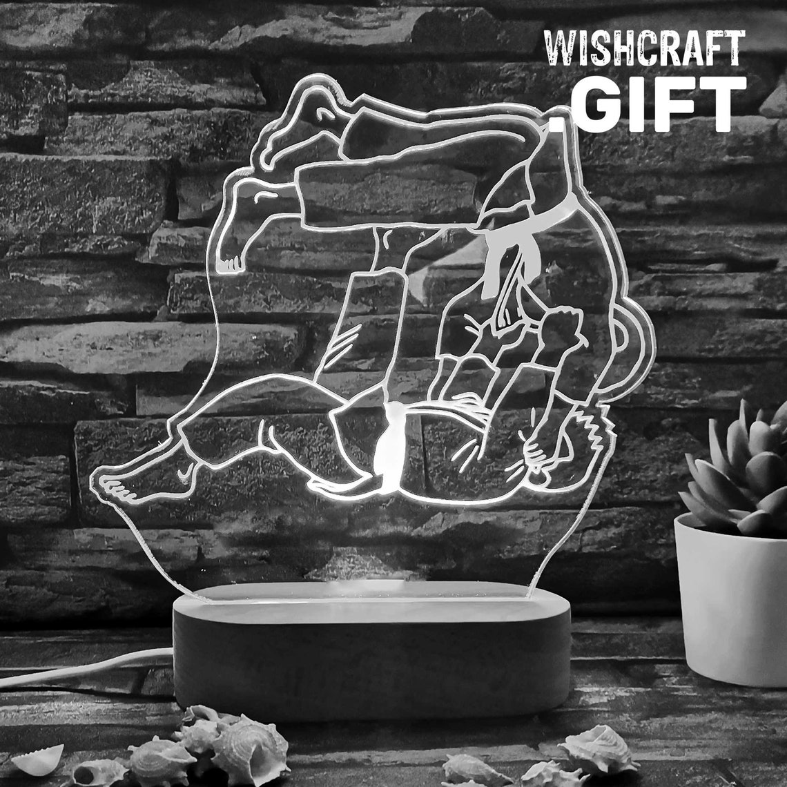 Judo Gift Judo Players Lamp Judo Lover Gift Judo Teacher Etsy