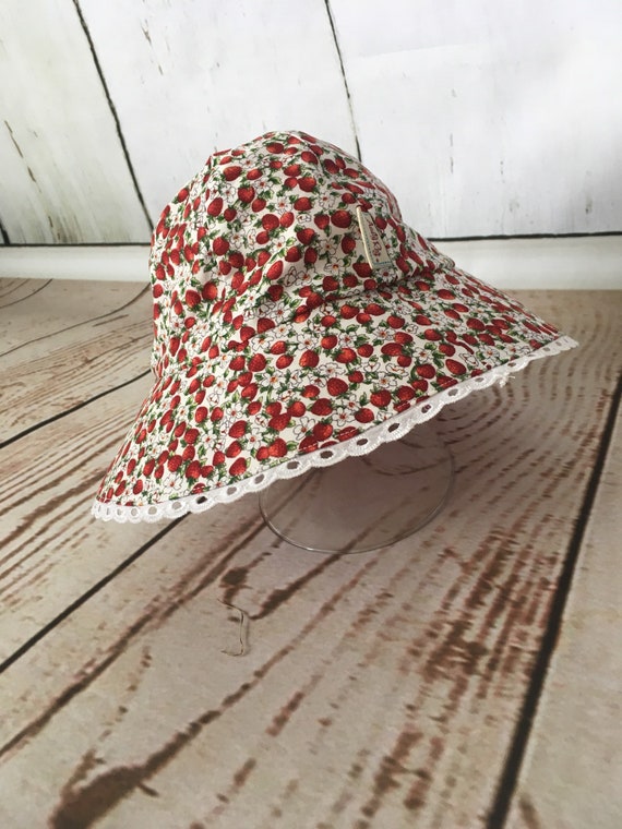 strawberry sun hat