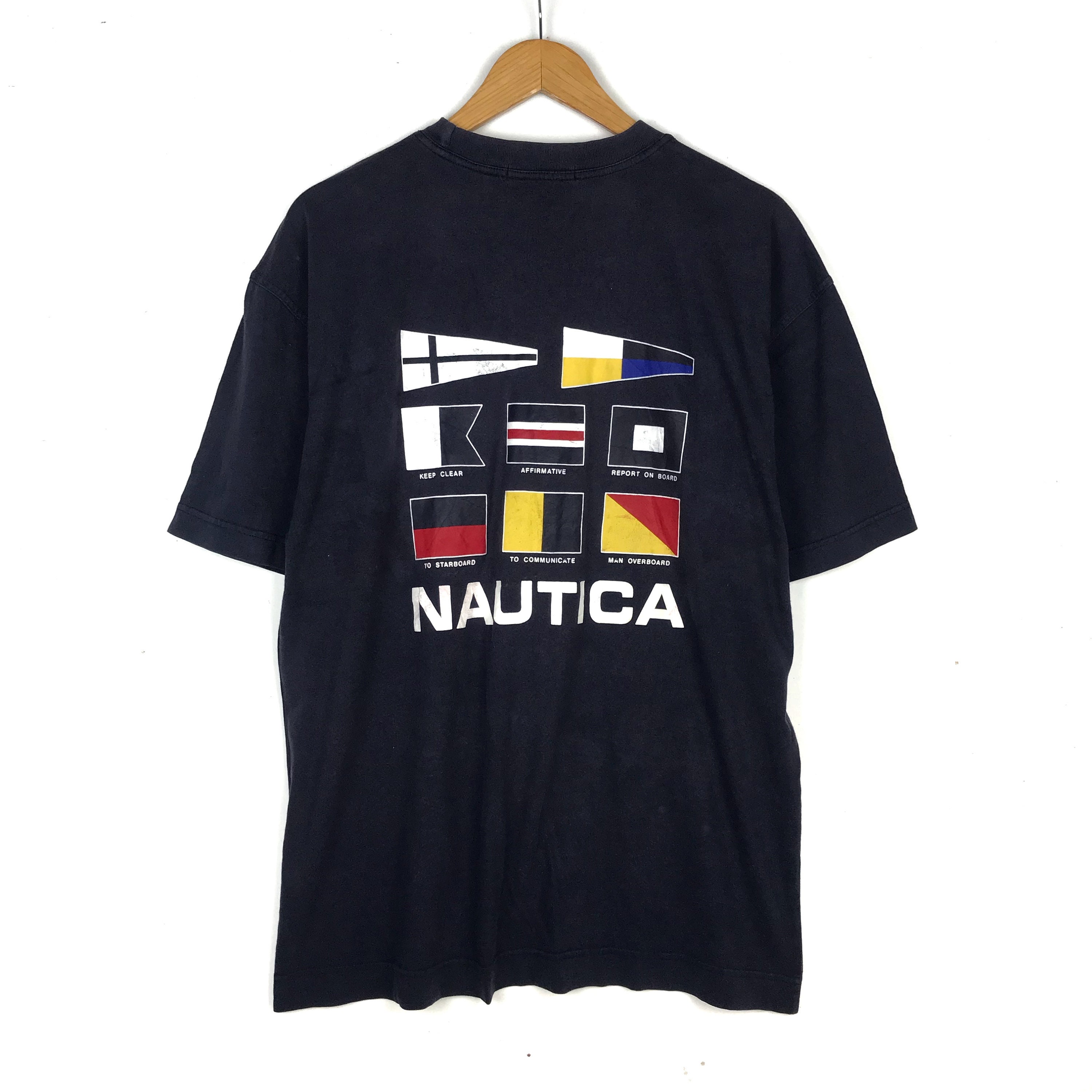 Rare 90s NAUTICA Big Flag T Shirt/ - Etsy Finland