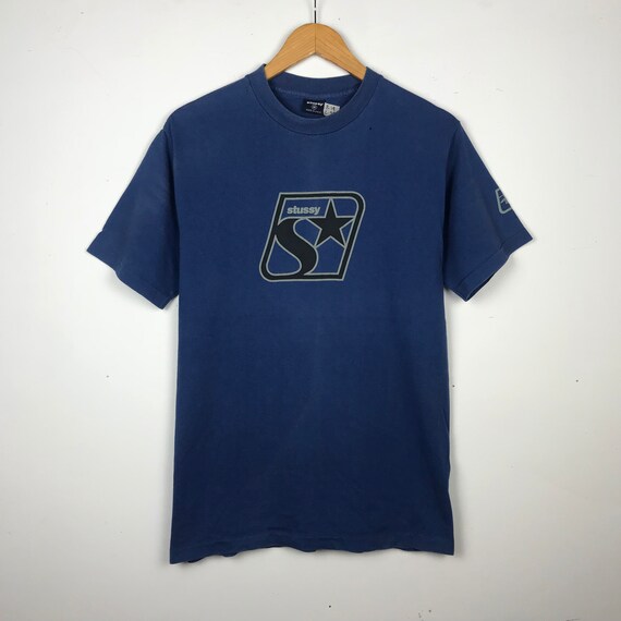 Vintage 90s Stussy Big Logo T Shirt 90s Skateboarding Surf Etsy