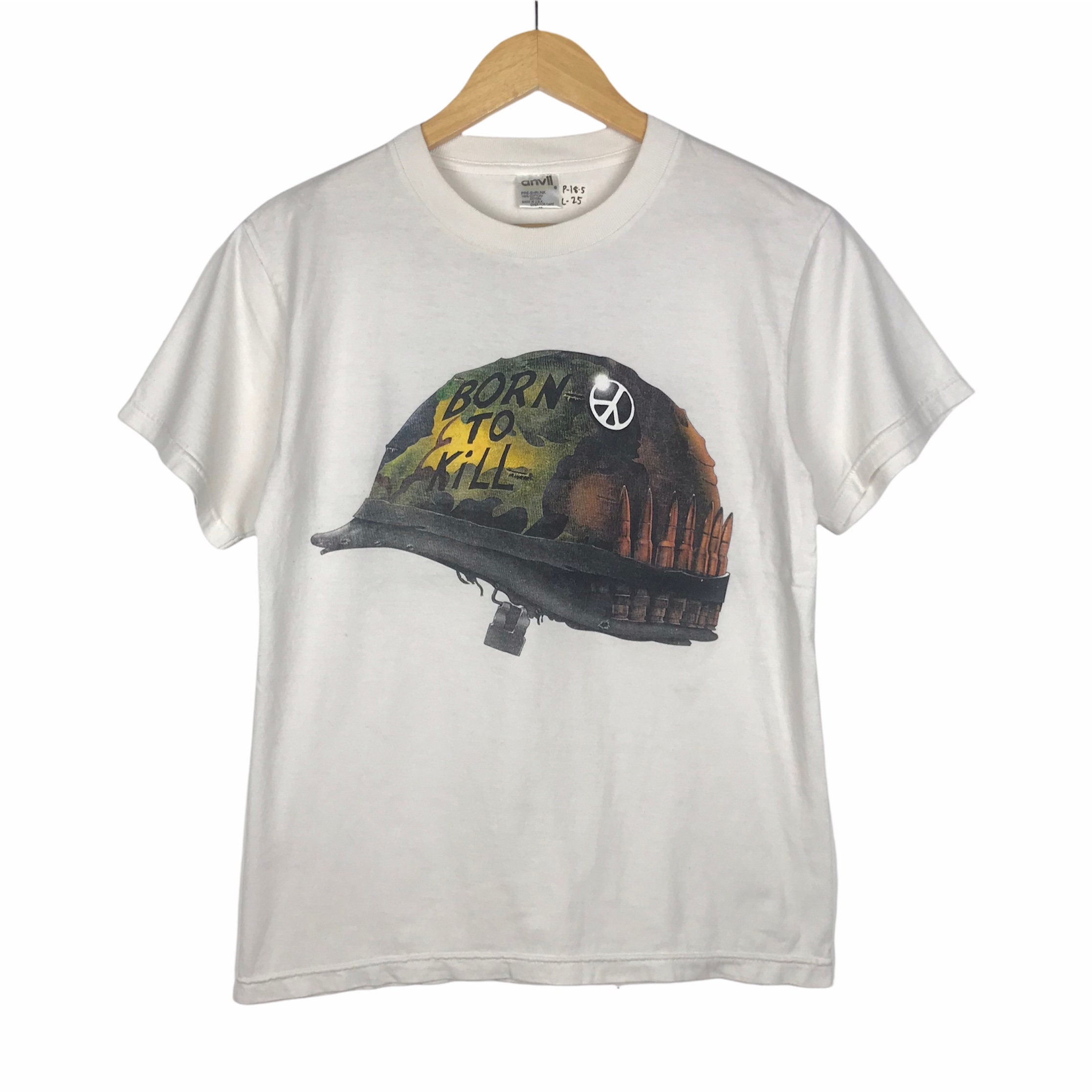 Rare! Vintage 90s Full Metal Jacket Movie by Stanley Kubrick T 