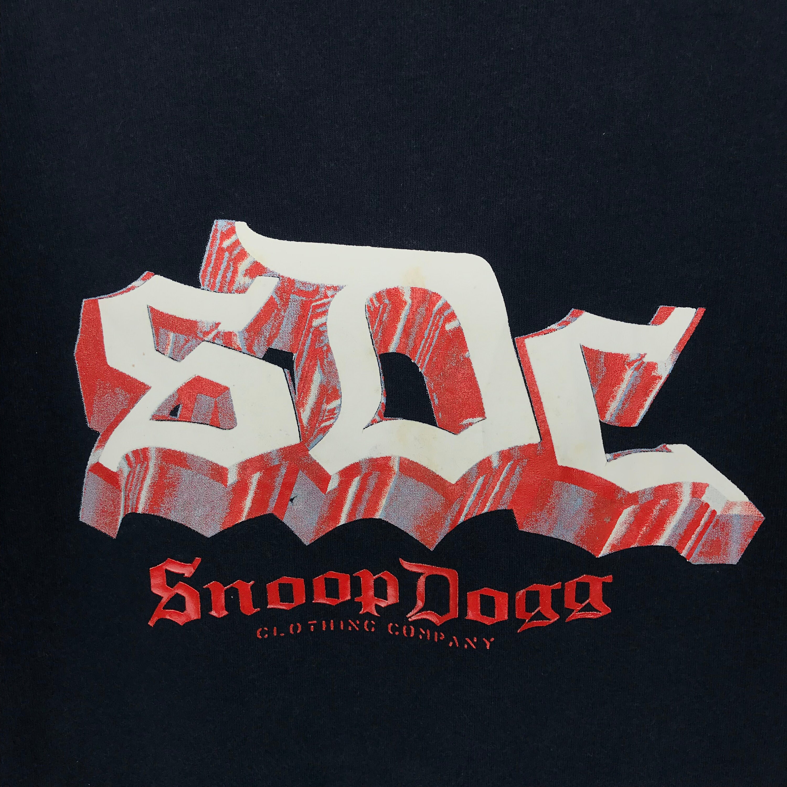 Rare!! Vintage SNOOP DOGG Clothing Company Big Logo Spellout T