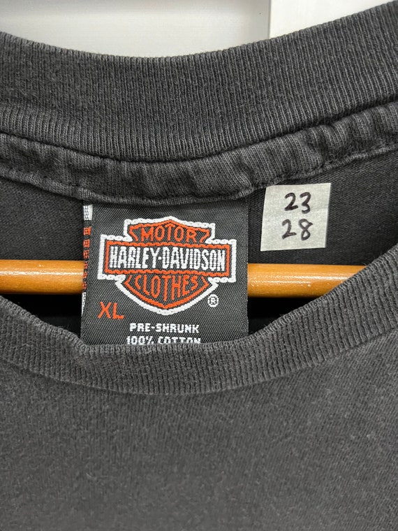 T-shirt Vintage HARLEY DAVIDSON 1986 - 9ème Redwood Run - Taille XL - Coton USA