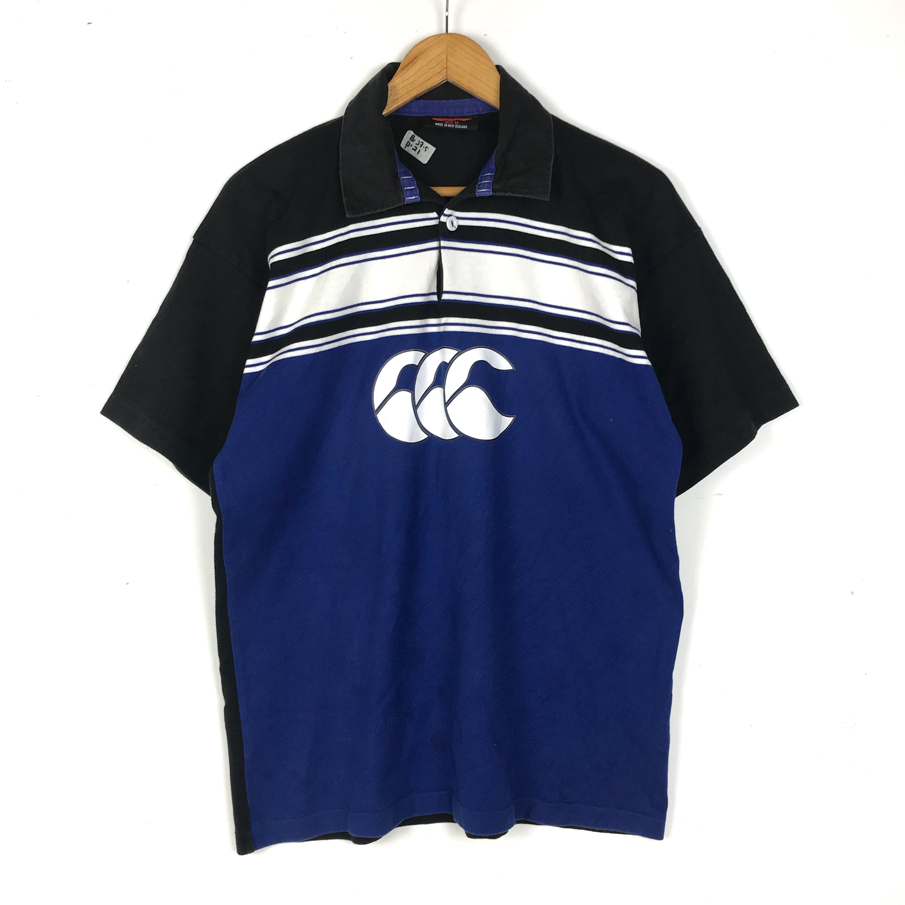 Rare!! Vintage 90s CANTERBURY Big Logo Ugly Multicolor Rugby Polo Shirt/blue/black/white/medium/avs200  - Etsy Hong Kong