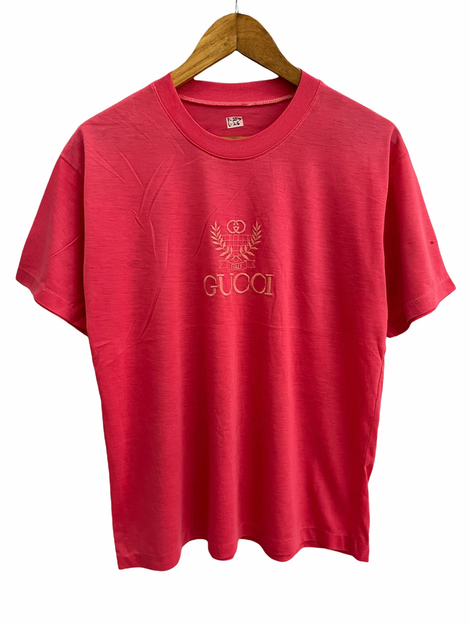 Vtg Gucci Embroidered Tshirt / Bootleg Tee / Pink / Medium Vtg Gucci Embroidered Tshirt / Bootleg Tee / Pink / Medium