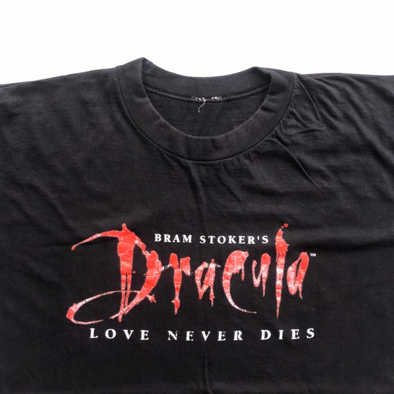 Vintage 90s Bram Stoker’s Dracula Horror Movie T … - image 3