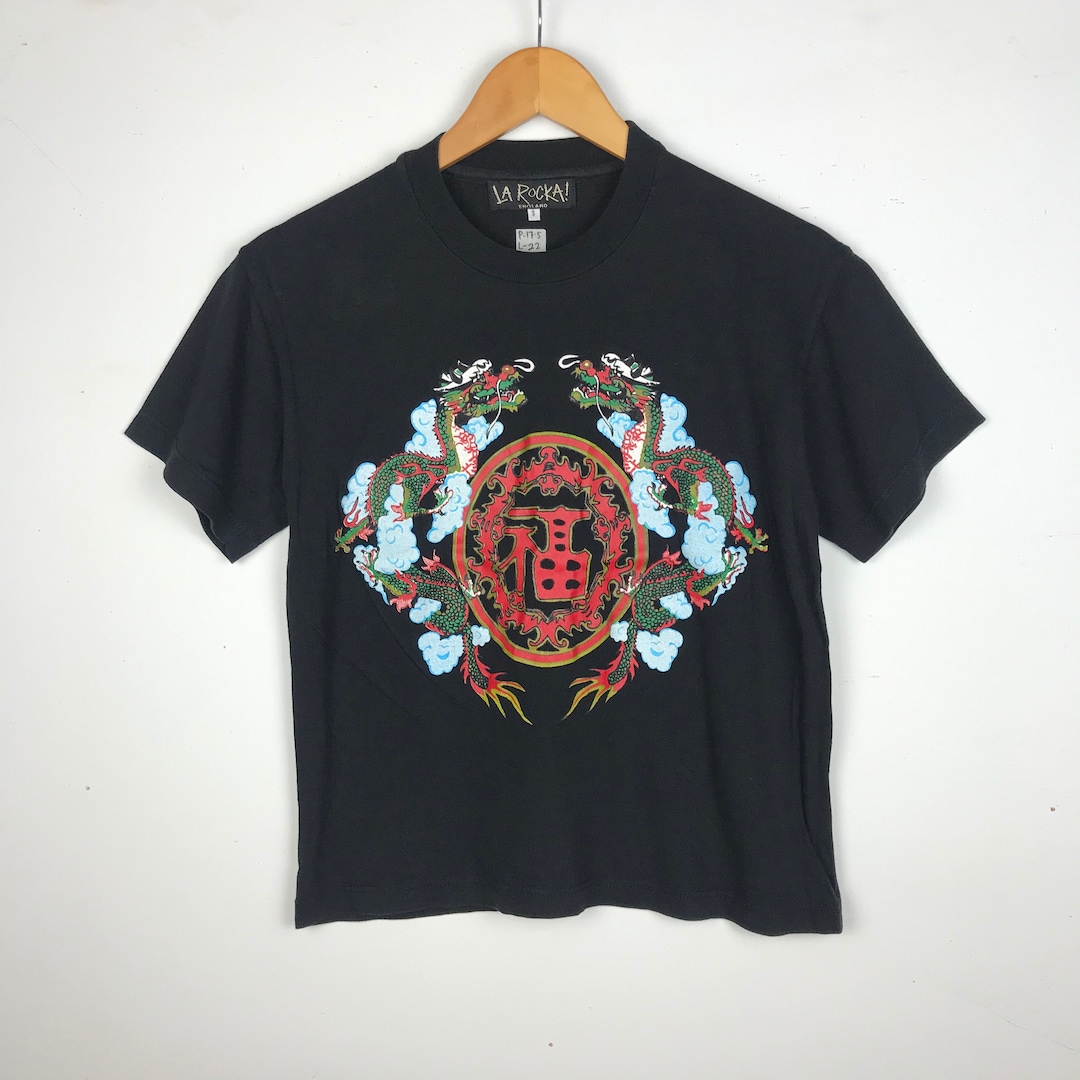 レア!! ヴィンテージ LA ROCKA イングランド ドラゴン パンク 