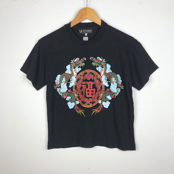 レア!! ヴィンテージ LA ROCKA イングランド ドラゴン パンク 