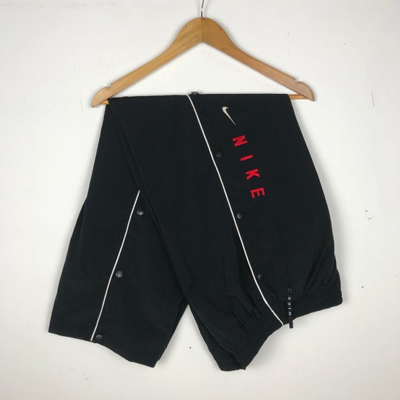 Rare!! Vintage 90s NIKE Poppers Bottom Embroidered