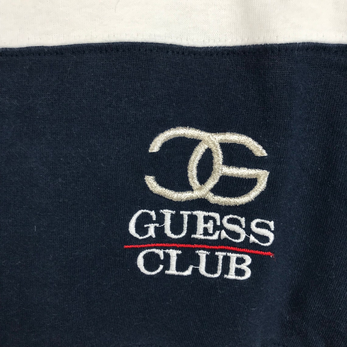 Vintage 90s GUESS CLUB Embroidered Small Logo Tshirt/90s - Etsy