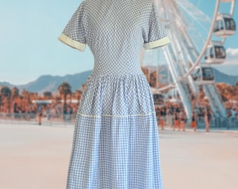 Abito da picnic in cotone vintage anni '50