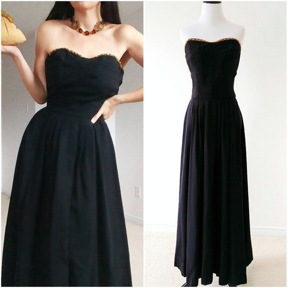 Rare 1940's Louella Ballerino Gown | 1940's Design