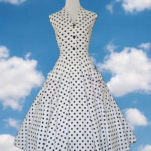 Vintage 1950s Polka Dot Dress