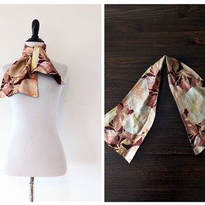Vintage 1930s Scarf | 20s Silk Scarf | 30's Silk Scarf |