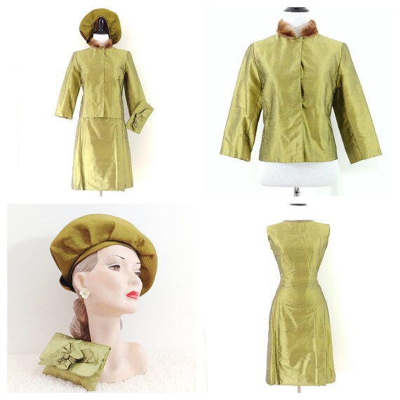 Vintage 1960's Four Piece Dress Set | 60s Dress Se