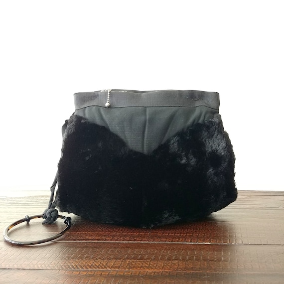 Vintage 1930's Fur Bag | 1940's Fur Purse | 40's M