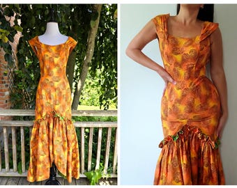Abito hawaiano vintage anni '50 / Abito hawaiano anni '60 /