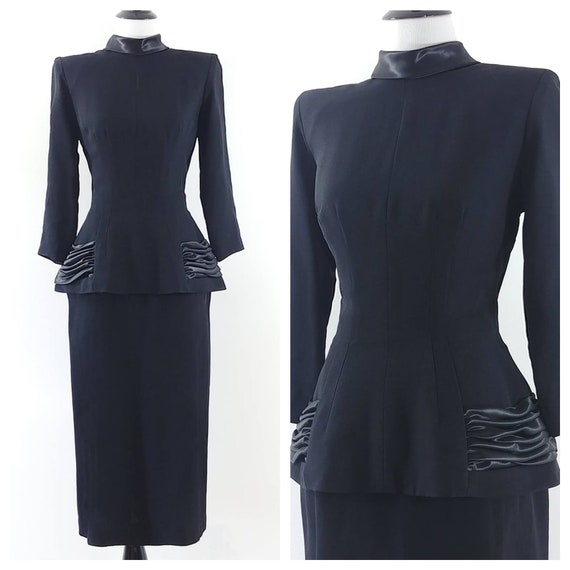 RESERVED Vintage 1940s Two Piece Set | 40s Top and