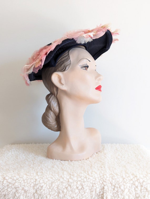 Vintage 1950s Hat | 50s New Look Hat | Late 1940s… - image 6